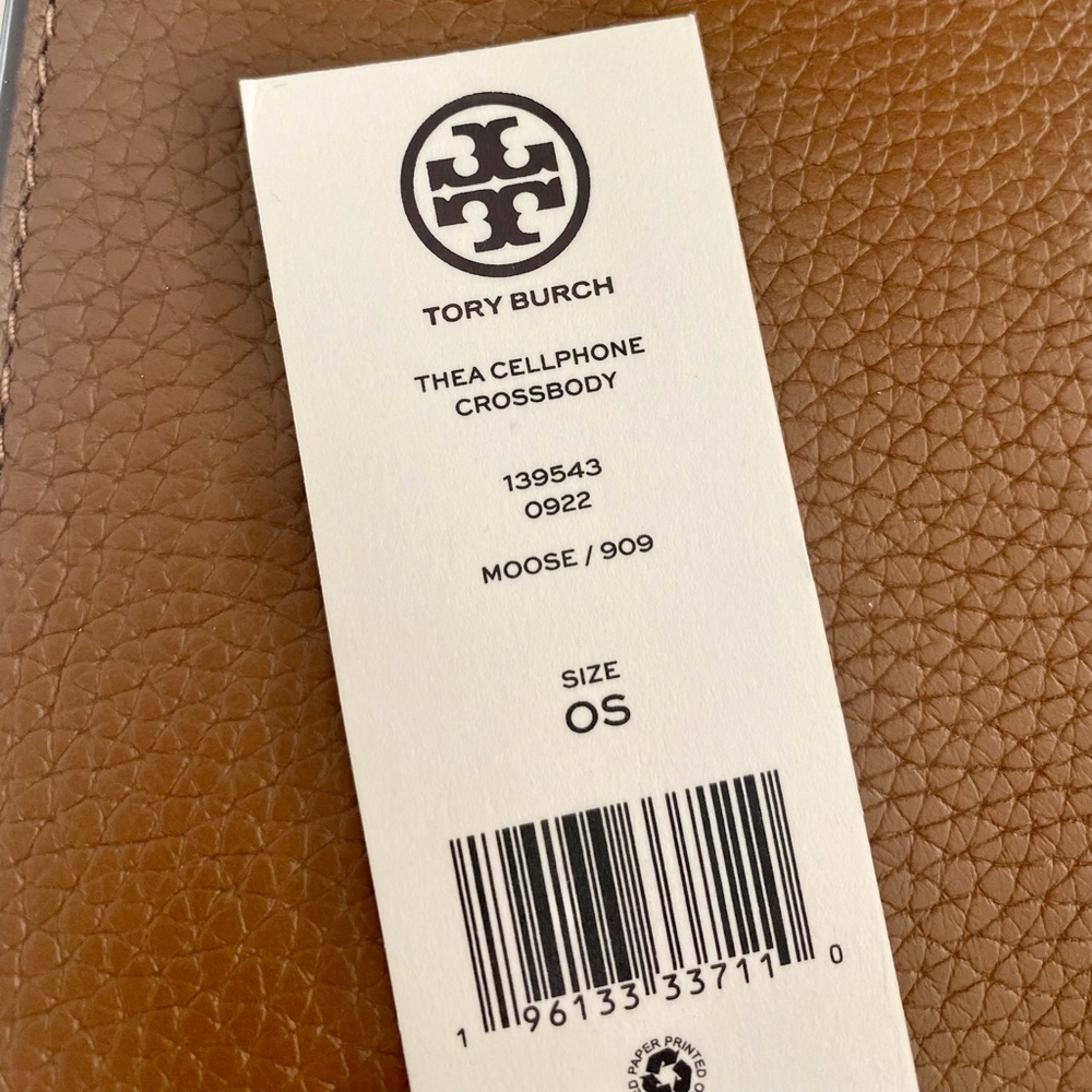 🍀🎀NEW🎀Tory Burch Thea CellPhone crossbody bag/shoulder bag/leather - Picture 10 of 12